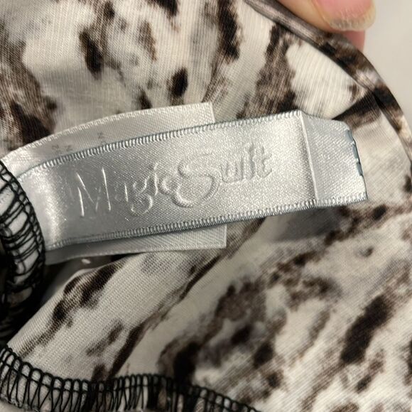 Magicsuit Abstract Animal Print One Piece swimsuit Ruching Womens Sz 14 - Picture 6 of 8